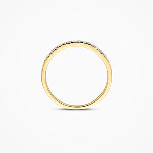Blush lab diamond memoire ring