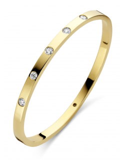 Fjory Bangle armband met diamant en zilverenkern