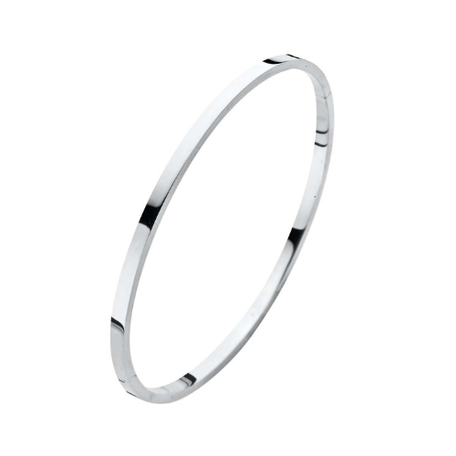 Fjory Bangle armband witgoud met zilverenkern
