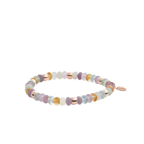 Bron Reflex armband met amethyst, citrien, aquamarijn en witte maansteen