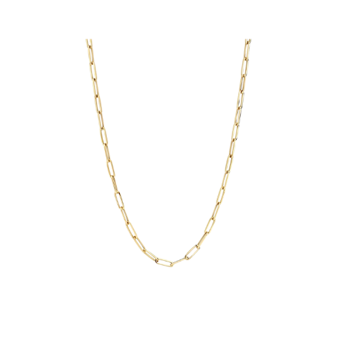 Blush geelgoud collier schakel