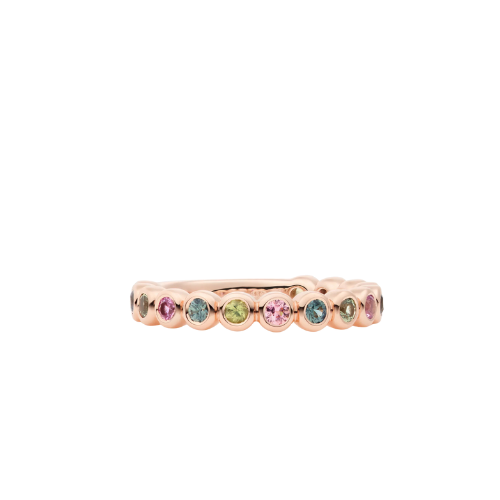 Bron Confetti ring met een mix van saffier