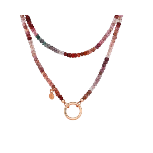 Bron collier met spinel