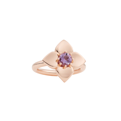 Bron Poppy ring met Amethyst