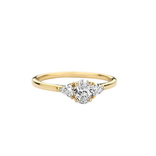 Blush lab diamond ring
