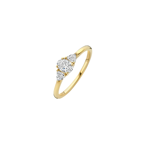 Blush lab diamond ring