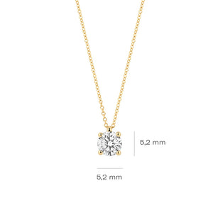 Blush Lab Diamonds geelgoud collier