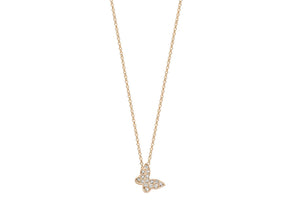 Just franky Treasure Butterfly Diamond Necklace