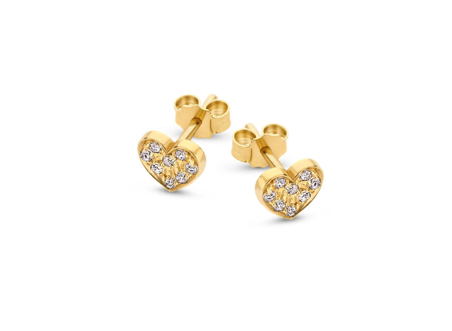 Just franky Treasure Heart Diamond Earring Single Piece