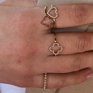 Just Franky Iconic Lucky Clover Ring