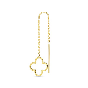 Just Franky Iconic Lucky Clover Chain Earrings