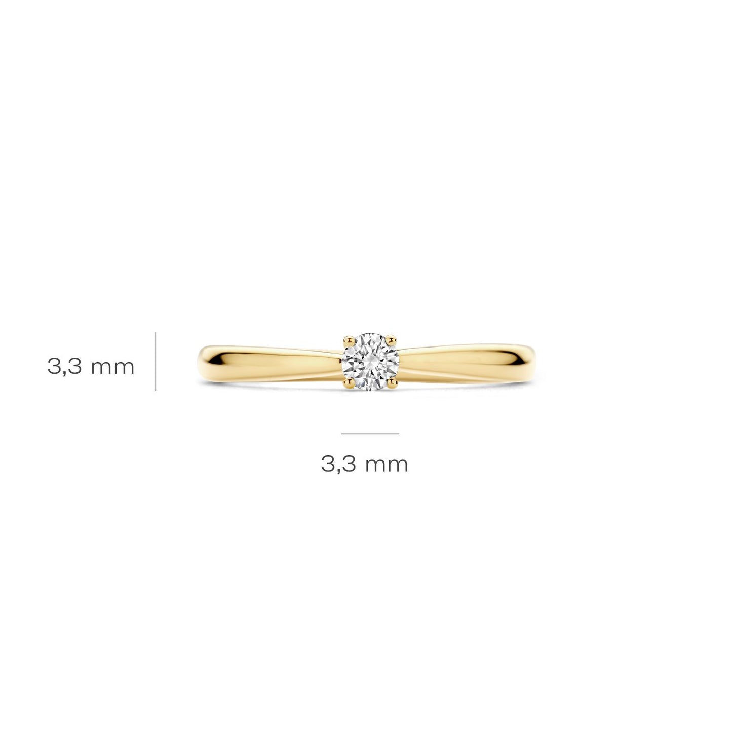 Blush Lab Diamonds solitair ring
