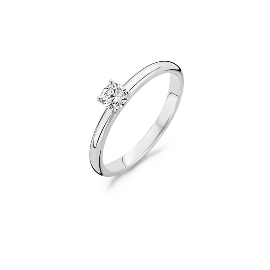 Blush ring met zirkonia