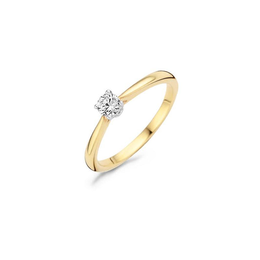 Blush ring met zirkonia