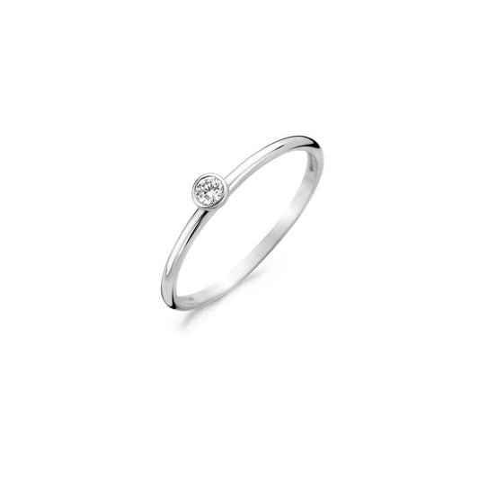 Blush ring met zirkonia