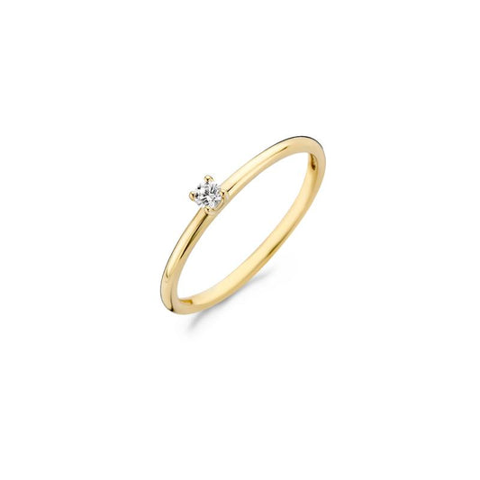 Blush ring met zirkonia