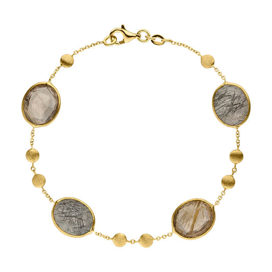 Elaine Firenze armband Rutielquartz