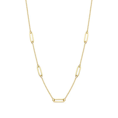 Blush geelgoud collier