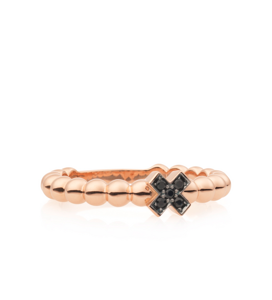Bron Joy ring met zwarte diamant