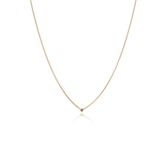 Miss Spring collier met blauwe saffier