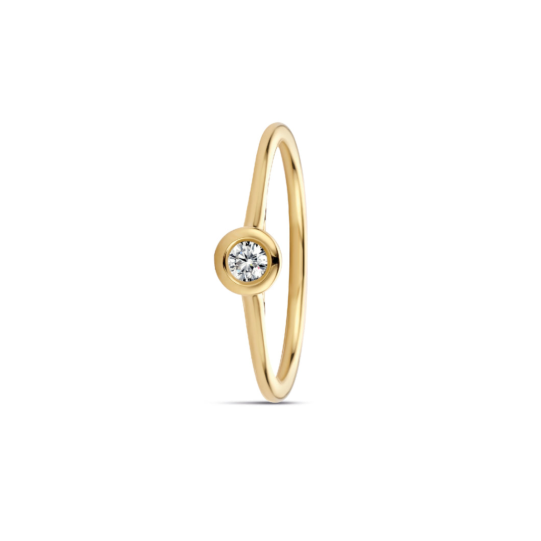 Miss Spring ring Brilliantly Bezel diamant