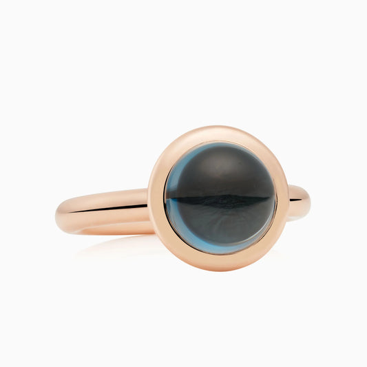 Bron ring sushi met London blue topaas