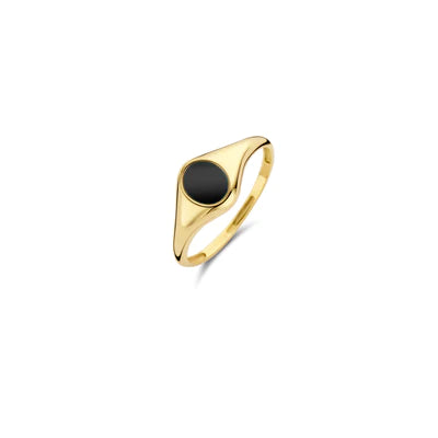 Blush zegelring Onyx