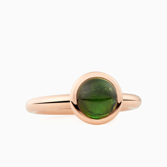 Bron Sushi ring met groene tourmalijn