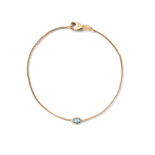 Miss Spring armband blauw topaas