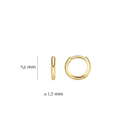 Blush oorbellen Geel goud